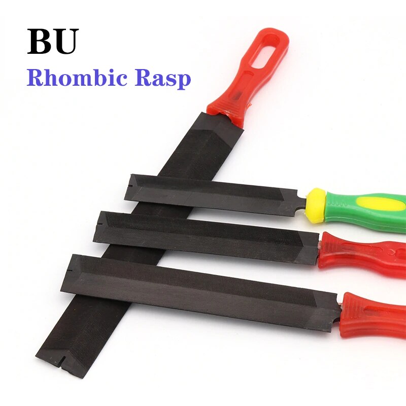 4/5/6/8 inch Diamond Rasp Files Saw Fitter Steel Serrated Sharpening Tool Woodworking Tire Repair Grinding Hand Tools Rhombus