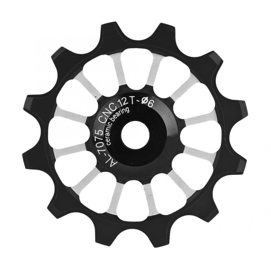 12T Bike Rear guide wheel Ceramic Jockey Wheel Bearing Aluminum Alloy Bicycle Bike Rear Derailleur Pulley Guide Wheel bike parts