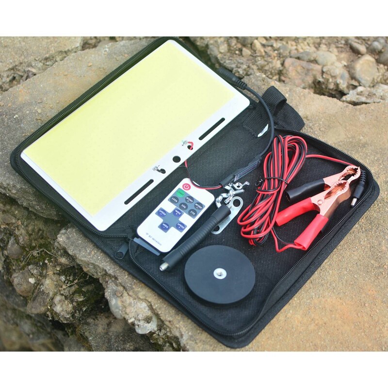 COB LED Panel Light 110W 12V Remote Control Integrated Lamp Source Soft Balanced Outdoor Camping Tent Lighting