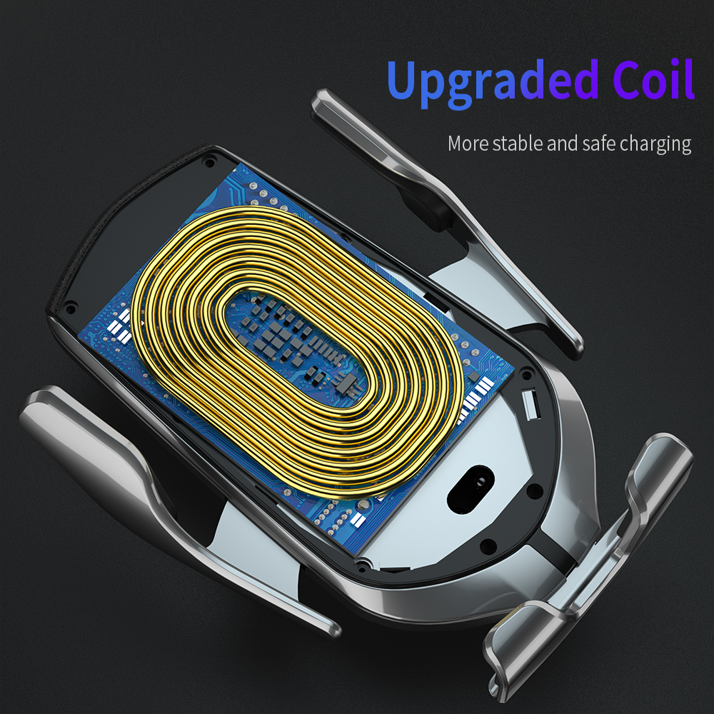 FDGAO 10W Automatische Spann Qi Drahtlose Auto Ladegerät Halterung Für IPhone 11 XS XR X 8 Schnelle Lade Telefon halter für Samsung S10 S9