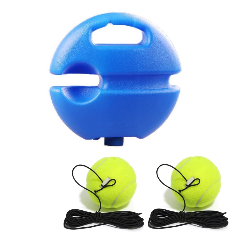 Tragbares Tennis-Rebounder-einstellen, Tennis-Trainer mit Rückprallball, Solo-Trainingsausrügestochen mit 1 Schnur und Bällen für Anfänger-Übungen