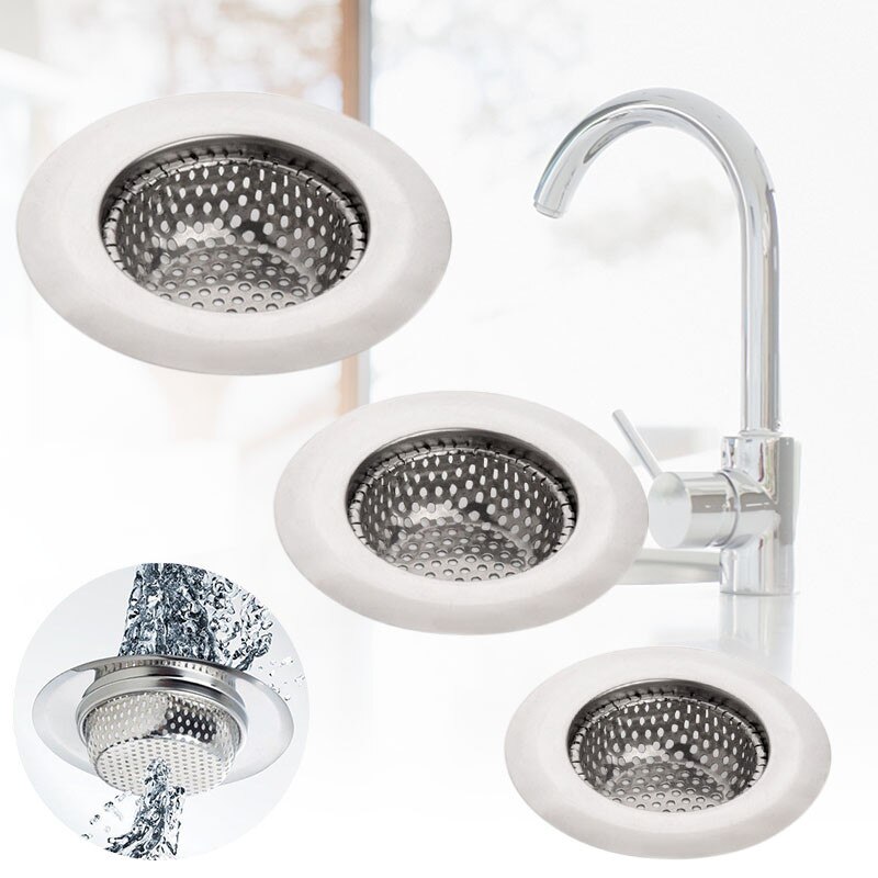 7 Cm/9 Cm/11 Cm Gootsteen Zeef Afvoer Gat Filter Val Metalen Gootsteenzeefje Rvs bad Wastafel Afvoer Afval Screen