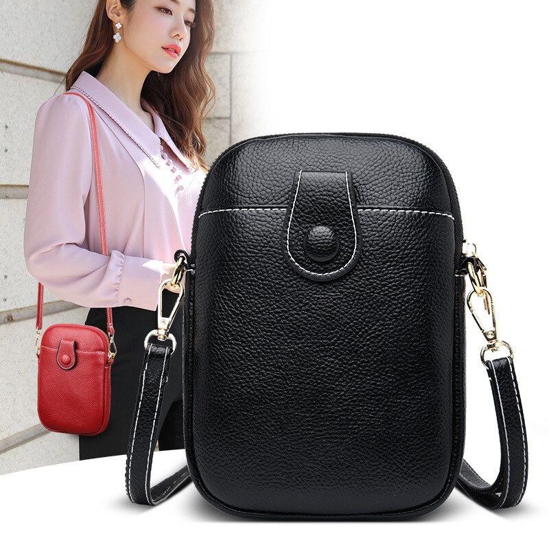 Mini Shoulder Bag Women PU Leather Crossbody Bag Mobile Phone Purse Wild Small Square Bag Travel Multifunction Handbag sac main