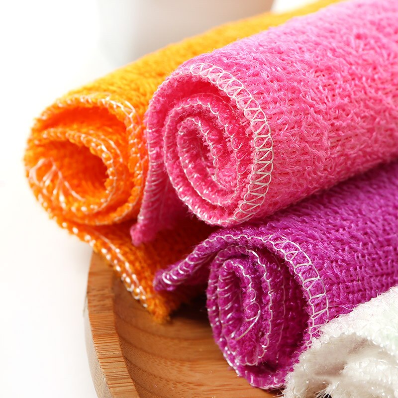 3 szt. bambus szmata mycia szmaty robić kuchni sprzątanie szorowania Podkładka danie tkanina bambusa myjka ręcznik bambusa serwetki 18*23 cm