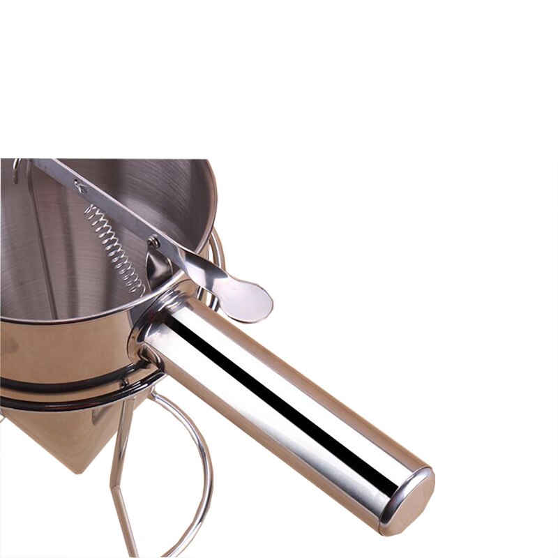 stainless steel waffle pancake batter dispenser funnel filler tool