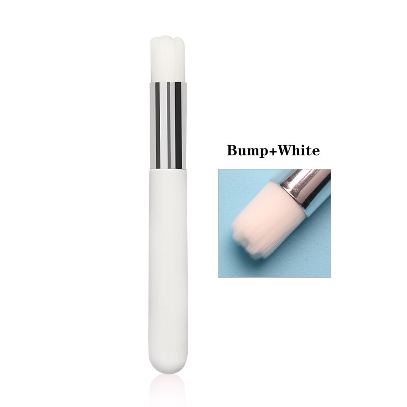 5 stk næsebørste eyelash extensions værktøj makeup rensebørste hudorm rene vippe shampoo børster: Bump hvid