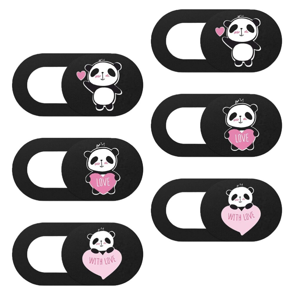 6PCS Web Camera Cover for Tablet Laptop Pattern Privacy Protection Cover