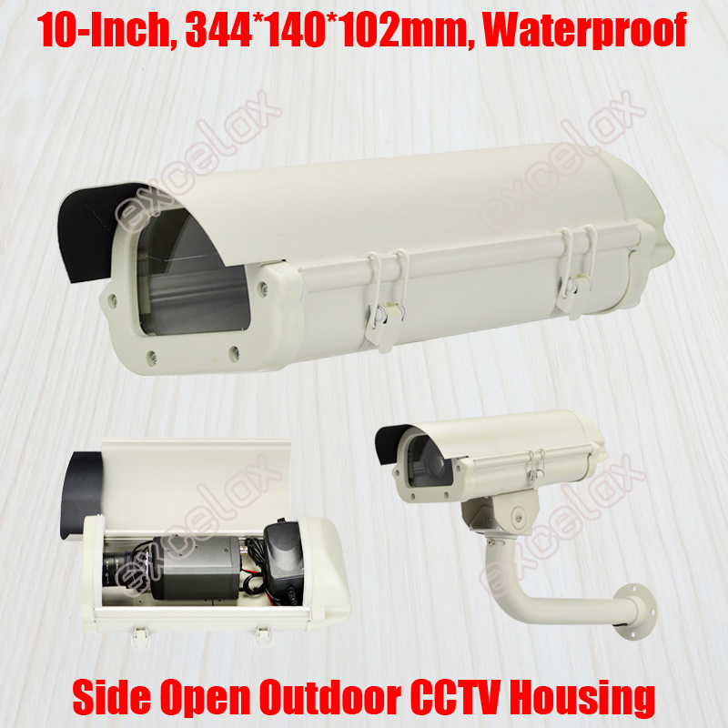 10 "IP66 Waterdichte CCTV Camera Behuizing 344x140x102mm Aluminium Outdoor Behuizing Case voor Veiligheid box Zoom Bullet Camera
