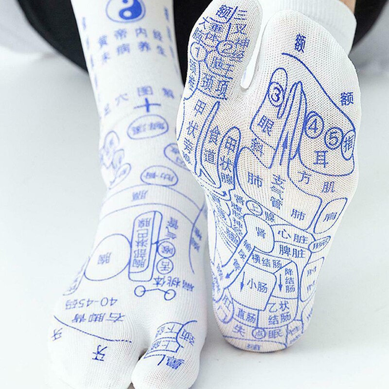 Chaussettes d'acupression pour Massage, soulage la fatigue des pieds, réflexologie, pour femmes et hommes, SCVD889