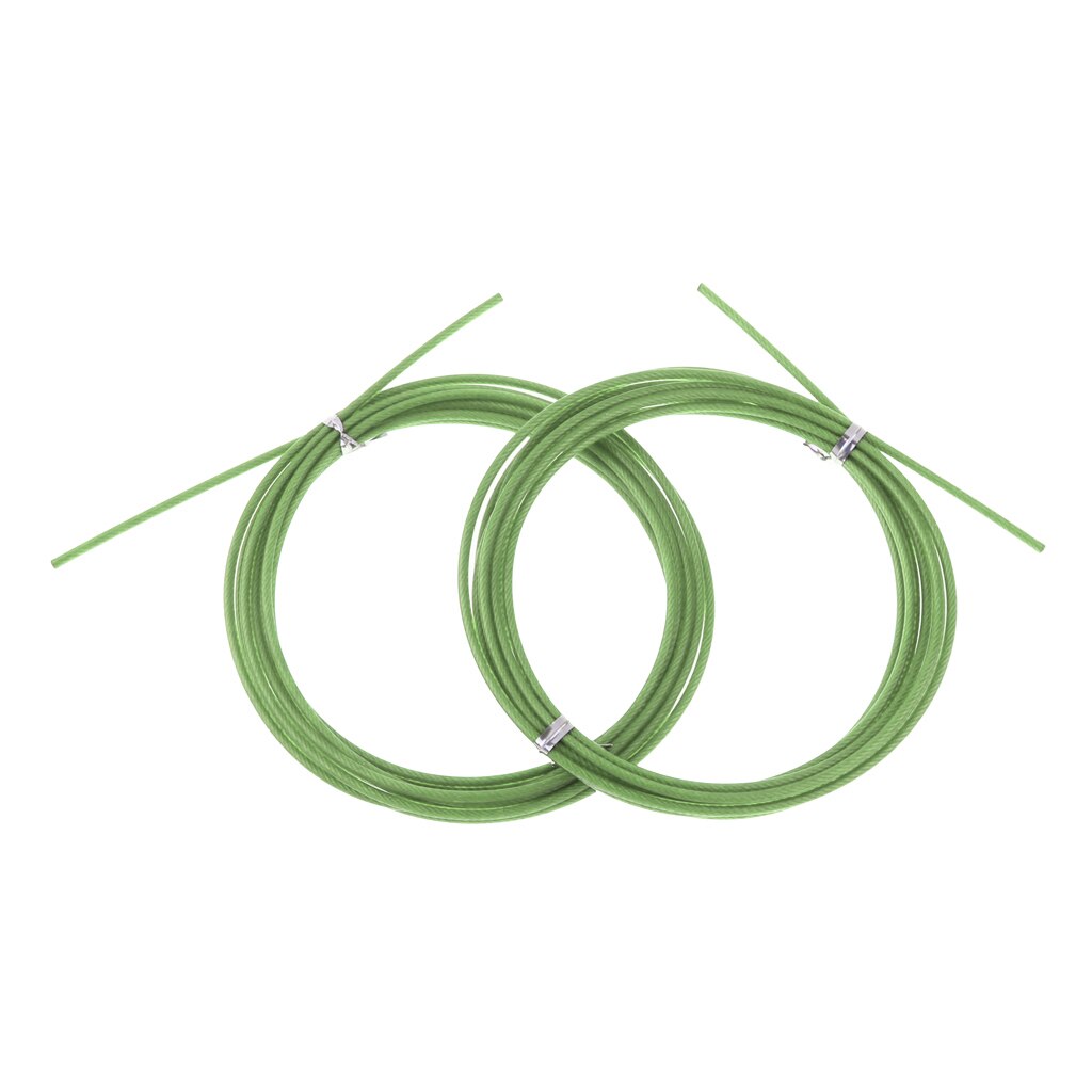 Replacement Jump Rope Cable Resistant PVC Coated Stainless Steel Cable – Great Fitness Accessories: Green