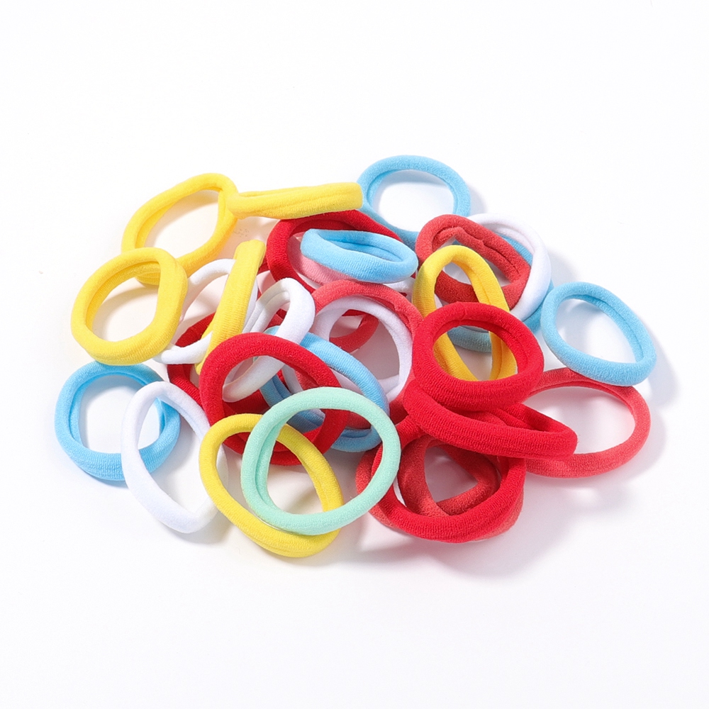 Juego de 30/50 unids/set de gomas elásticas para el pelo para mujer, coletero, diadema, bandas de goma coloridas, accesorios para el cabello de