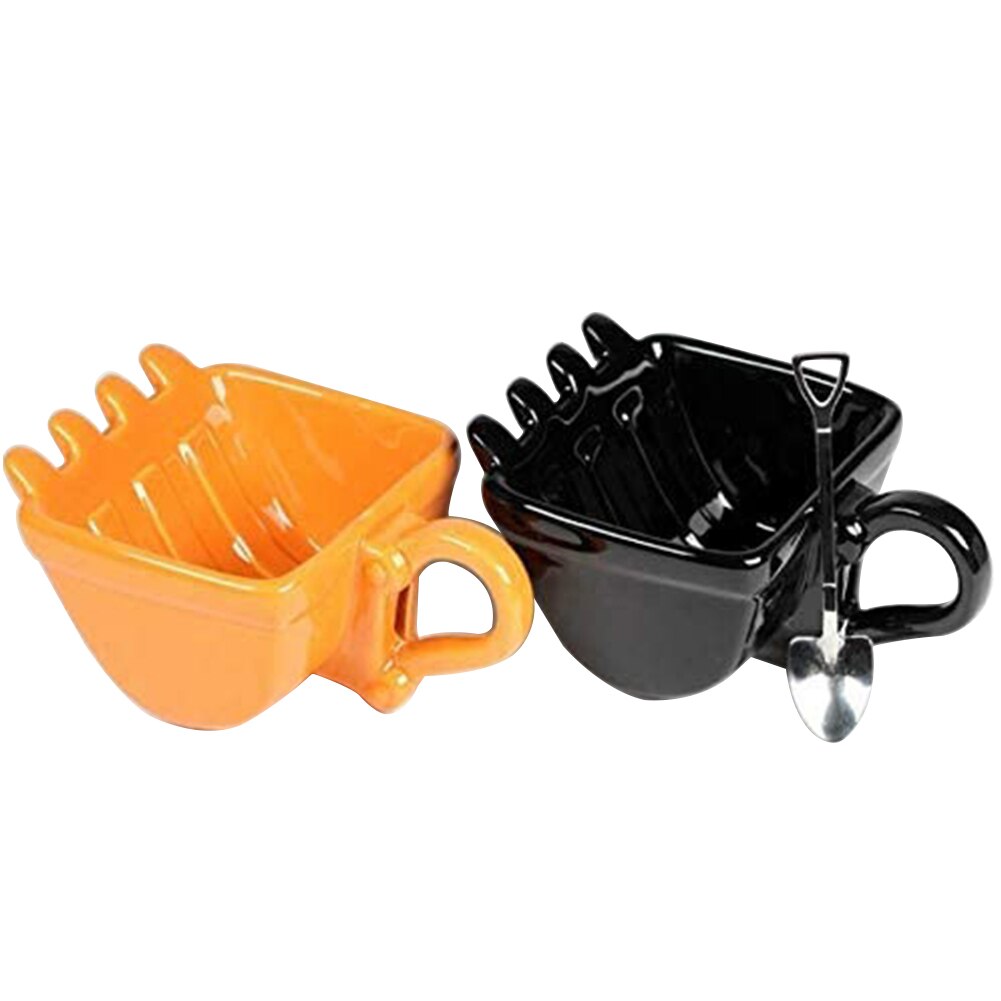 Graafmachine Emmer Vorm Grappige Thee Met Lepel Drink Thuis Keuken Abs Non Slip Koffiekopje Grote Capaciteit Schoon Multifunctionele