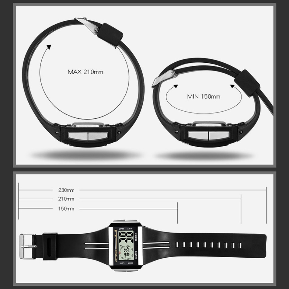 Synoke Outdoor Sport Horloges Mens Relogio Masculino Led Digitale Horloges Waterdicht Klok Mannen Mannelijke Multifunctionele Horloge
