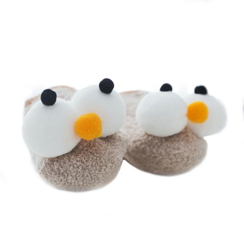 Cotton Baby Socks Baby Cartoon Floor Infant Socks Big Eye Kids Toddlers Spring Autumn Anti Slip Floor Sock 0-3Y: D / 0-6M