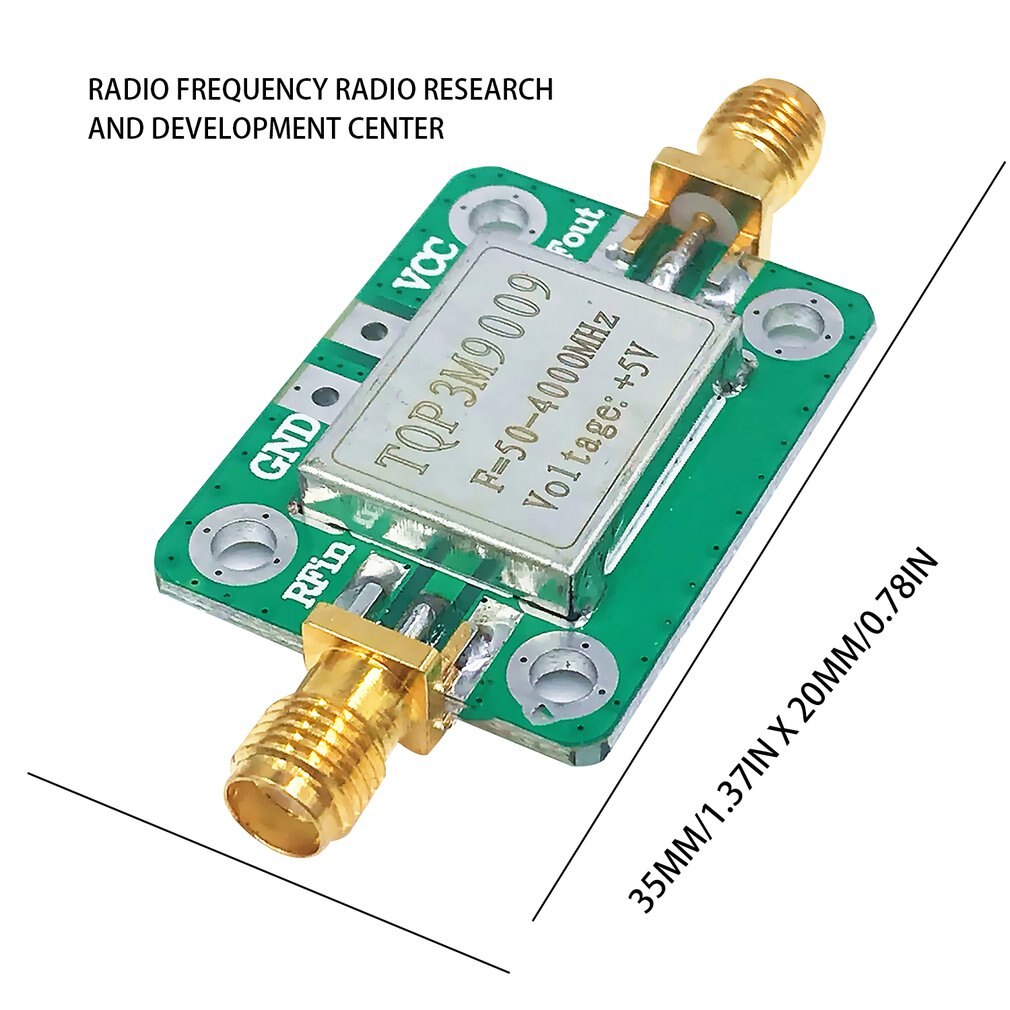50-4000mhz TTQP3M9009 Hohe Linearität RF Radio Frequenz Breitband niedrig Lärm Verstärker Modul LNA Bord mit Geschirmt KEINE Energie/
