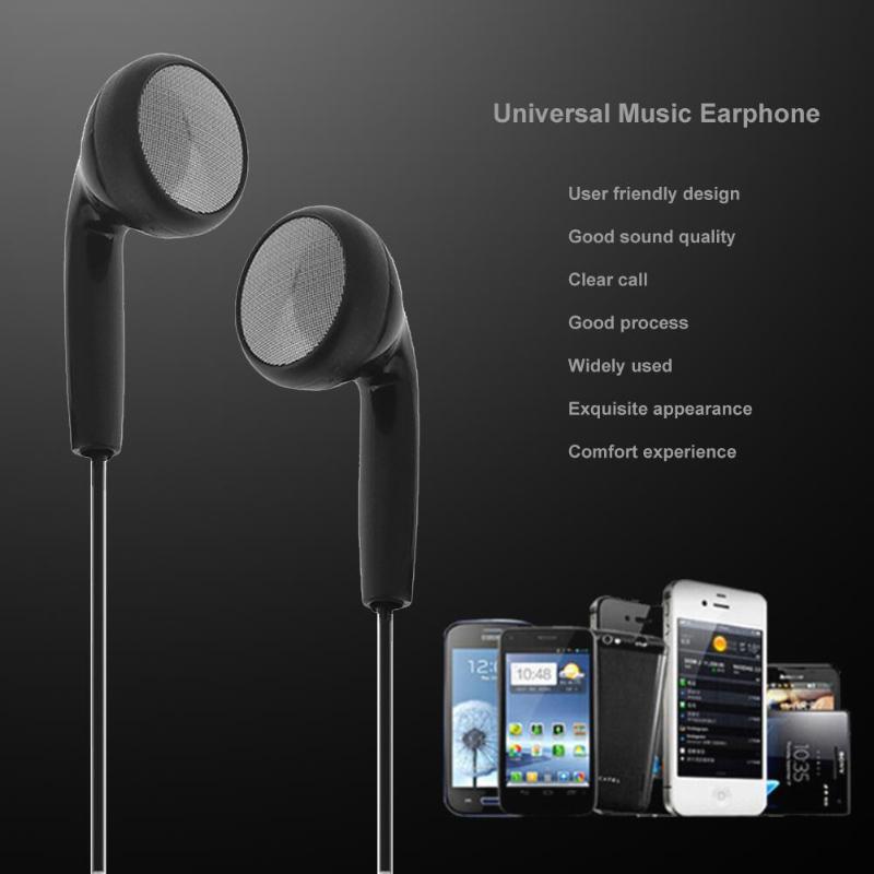 1.1m/3.6ft universele muziek oordopjes 3.5mm bedrade in-ear sport oordopjes met microfoon oordopjes voor telefoon  mp3