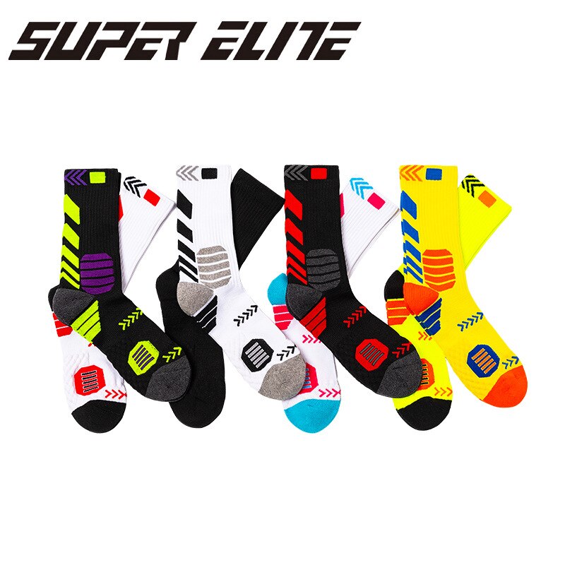 Original SUPER ELITE Lange Rohr Basketball Socken Größe 38-44 für Männer Frauen Atmungsaktiv Schweiß-absorbent Dicken Sport socken Nicht-slip