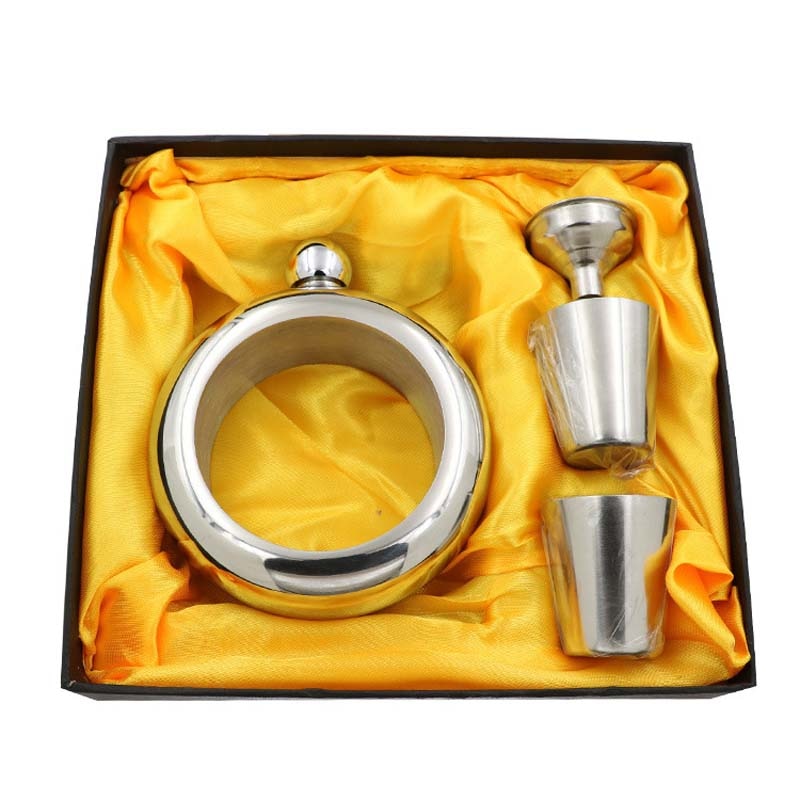 Bracelet Flask 3.5OZ Wine Whiskey Hip Flask Bracelet Alcohol Bottle 100ml Drinkware Stainless Steel Bangle Hip Flask