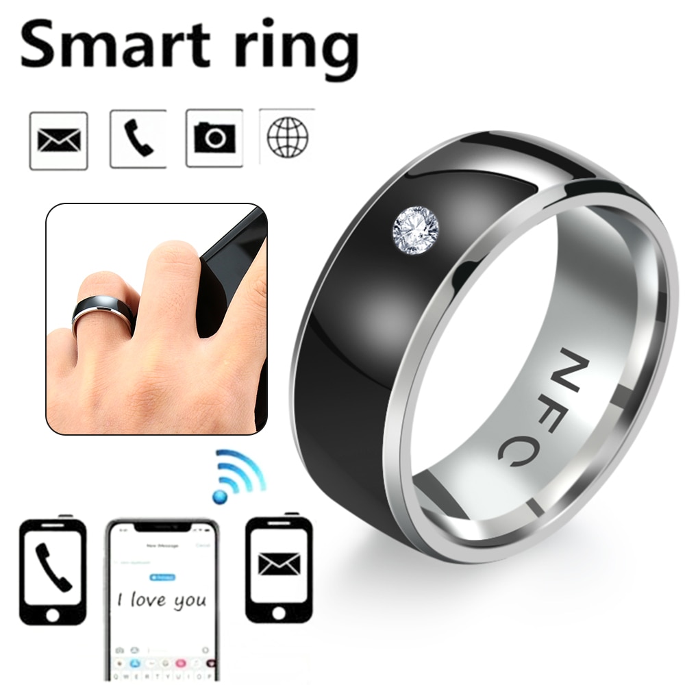 1PC Multifunctional NFC Finger Ring Waterproof Wearable Connect Smart Ring Intelligent Technology Phone Equipment