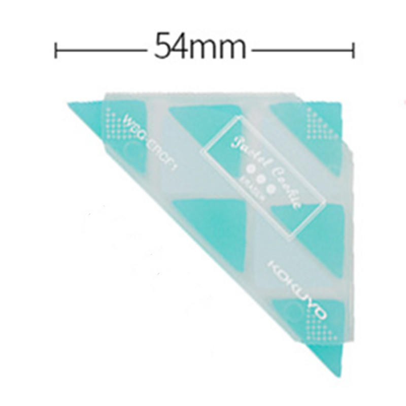 Borradores de goma triangulares de colores para estudiantes, pluma Flexible duradera, papelería, suministros escolares para niños, 1 caja