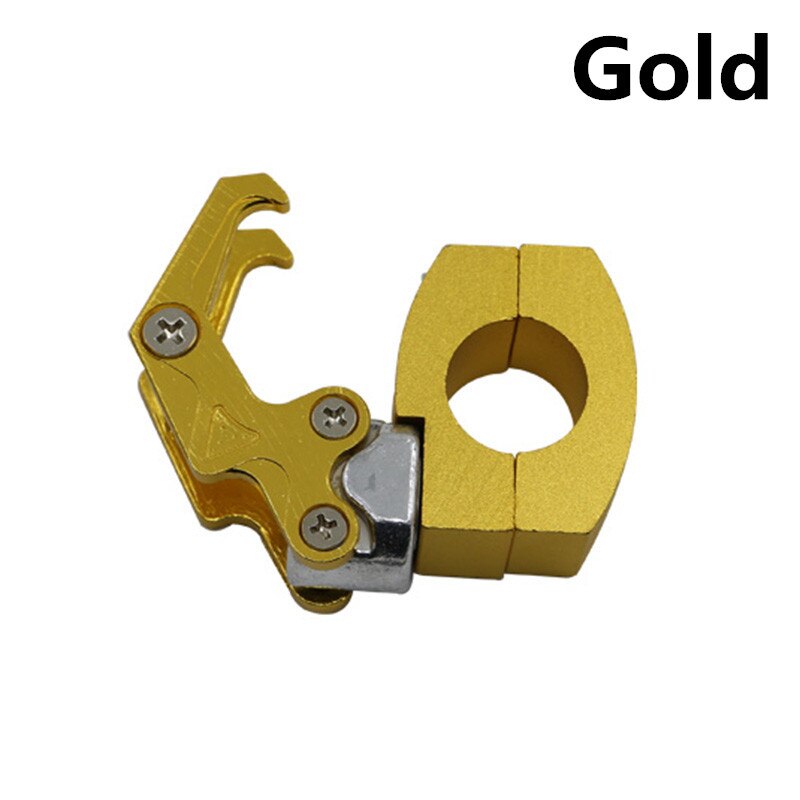 Ganchos universales para motocicleta, bolsa de equipaje, gancho para casco, fácil de instalar, soporte para bolsa de almacenamiento, aleación de aluminio: Yellow