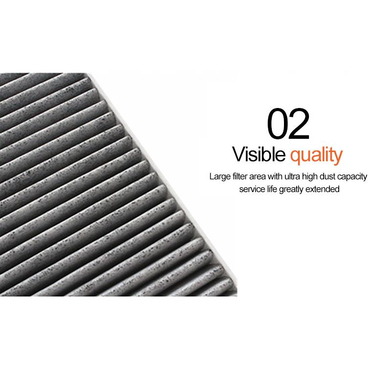 Car Pollen Cabin Filter With Activated Carbon Carbon Fiber Efficient Filtering