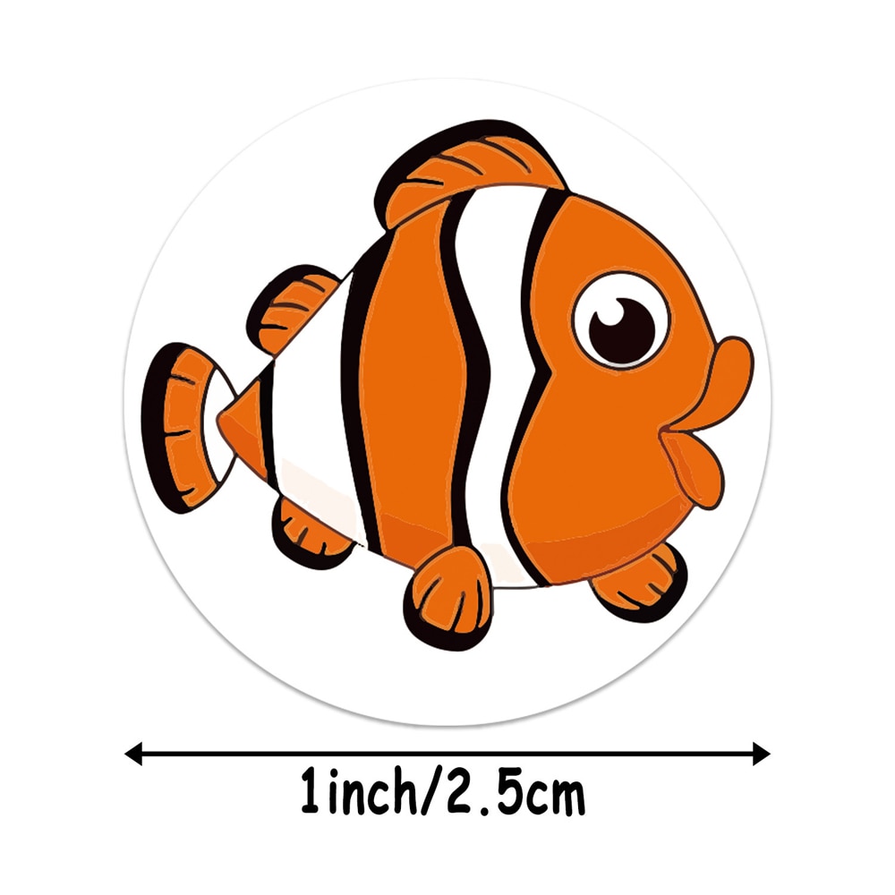 100-500pcs Cute Cartoon Starfish Stickers Children Reward Label Encouragement Scrapbooking Decoration Stationery Sticker