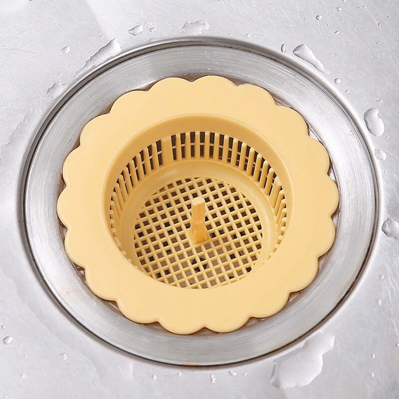 1PCS Kitchen Flower Sink Floor Drain Sink Drain Filter Garbage Insulation Drain Kitchen Bathroom Tools: yw
