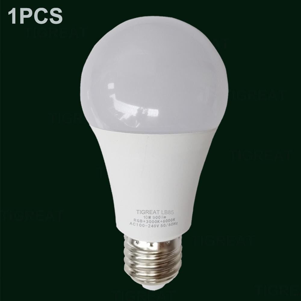 Clever WiFi Glühbirne 10W RGB + W + C Clever Glühbirne Lampe Tuya Fernbedienung Clever leben kompatibel mit Alexa Google Assistent: 1pcsmartbulb