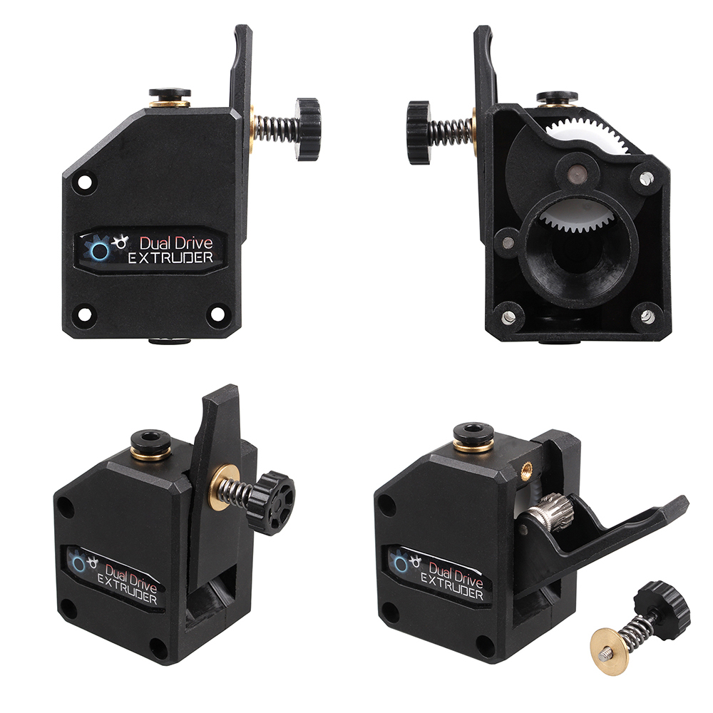 3DSWAY 3D Printer Parts MK8 Extruder Clone Dual Drive Extruder upgrade Bowden DDB Extruder 1.75mm Filament for Ender3 CR10 MK8