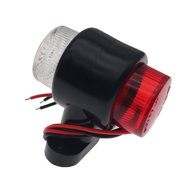 10-30v bil 8 led rød &amp; hvide dobbelte sidemarkeringslygter, blinklys, advarselslampe for frigang til påhængsvogn rv lastbil
