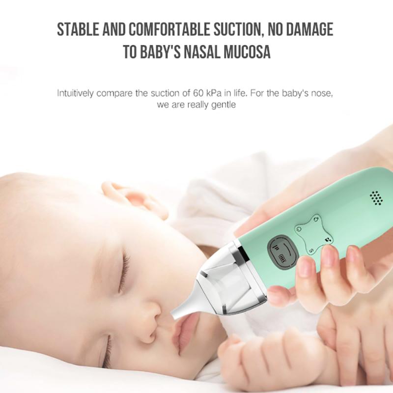 Elektrische Baby Neuszuiger Elektrische Neus Cleaner Usb Sniffling Apparatuur Veilig Hygiënische Neus Snot Reiniger Voor Pasgeborenen Jongen Gir