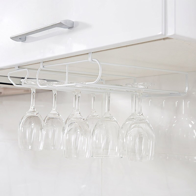 Storage rack shelf hanger iron kitchen storage box wine glass rack hanging wine glass rack bar goblet goblet MJ709