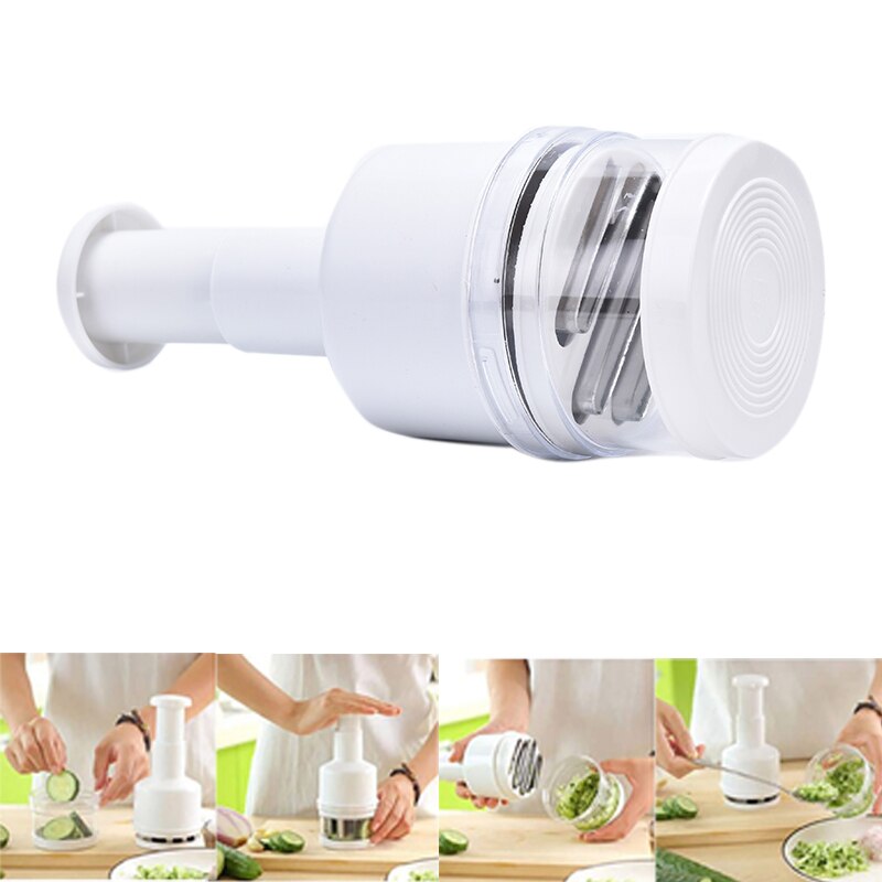 Home Kitchen Pressing Onion Garlic Vegetable Chopper Slicer Peeler Cutter