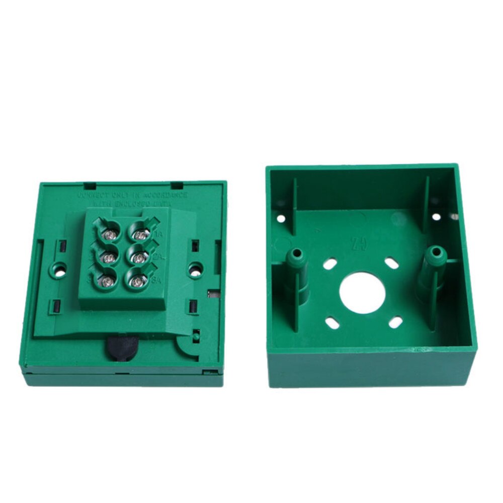 Fire Emergency Break Button Green Color With Cover
