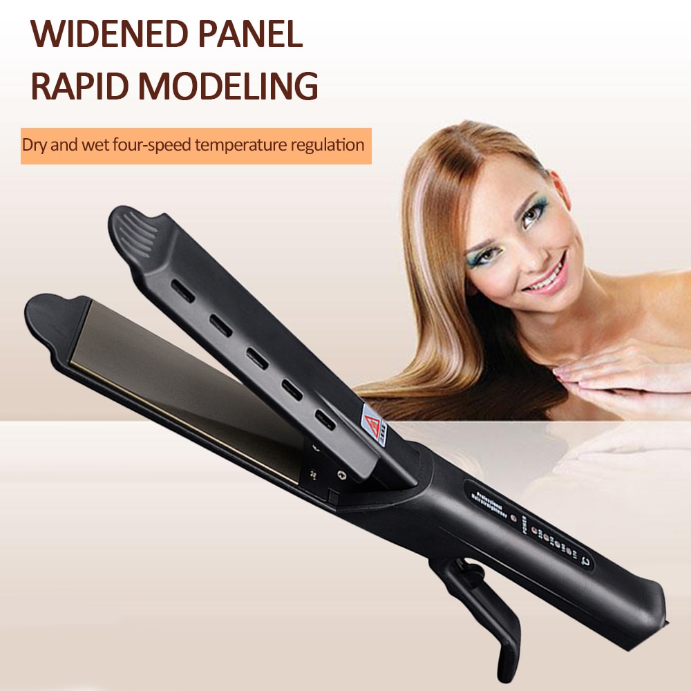 Salon Ceramic Tourmaline Ionic Flat Iron Hair Straightener Salon Glider Hair Straightening Hair Styling Accessories