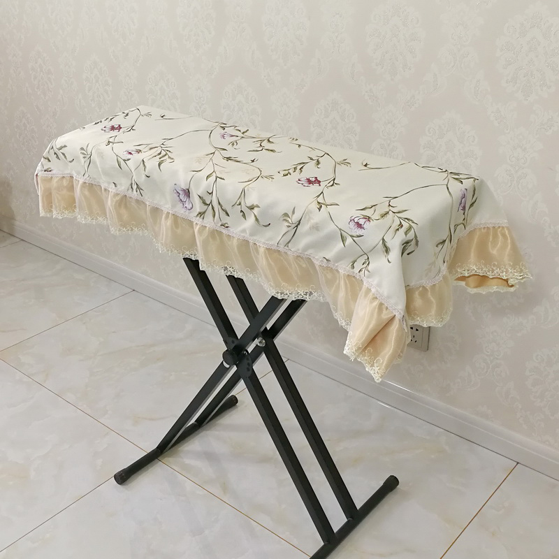 Pleuce-sac de rangement pour clavier 1 pièce | Housse anti-poussière, pompon, sac de rangement 61 clés, Piano bourgogne violet, housse de Piano électrique, Lace E0936: 3