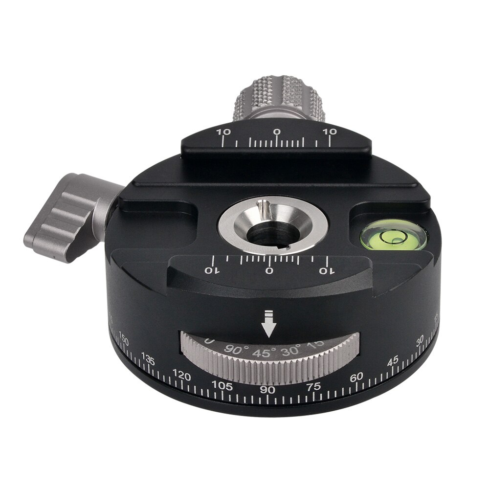2 Colors Andoer PAN-60H Panoramic Ball Head Tripod Head with Indexing Rotator AS Type Clamp