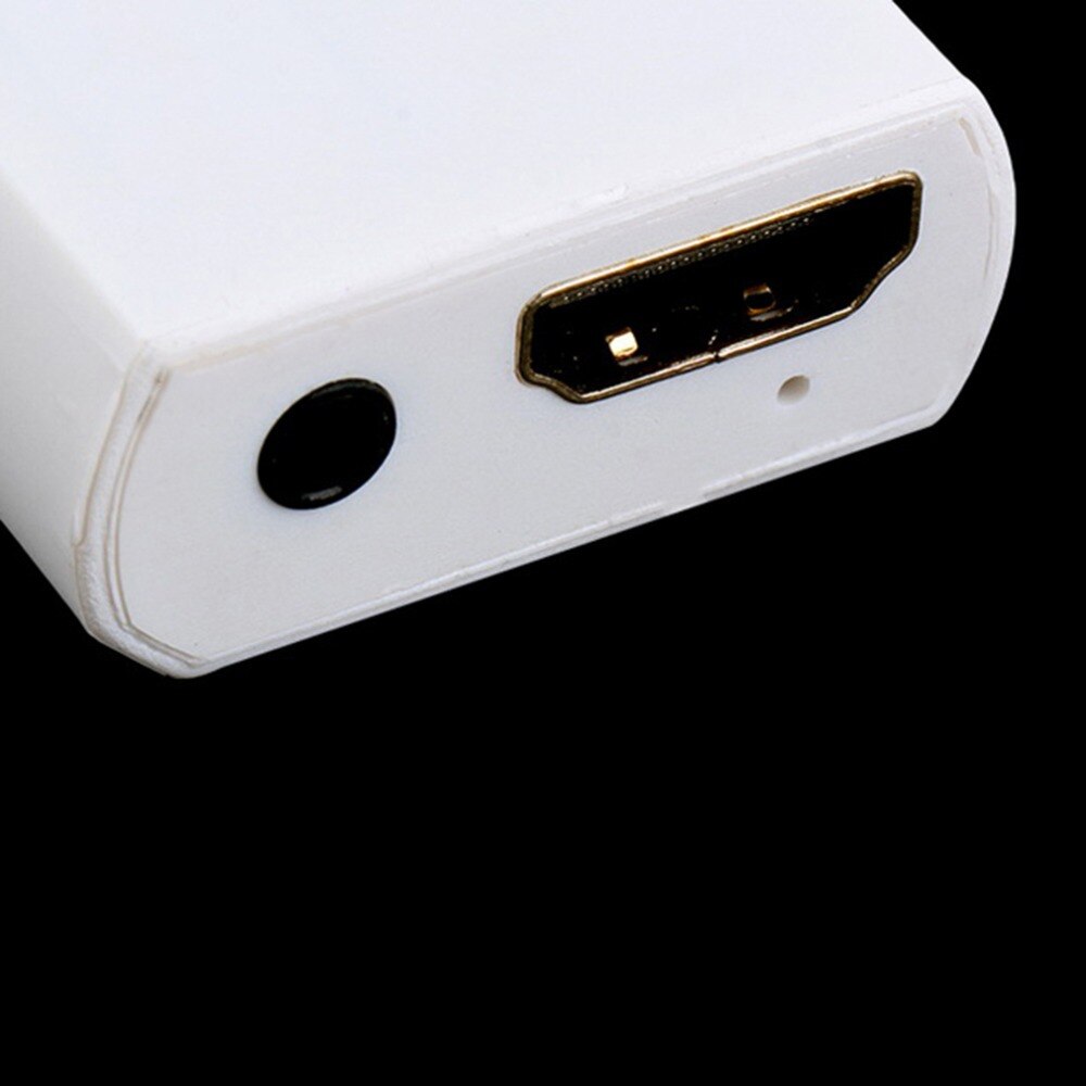 Para Nintendo para Wii sin complicaciones Plug and Play para Wii a HDMI 1080p Adaptador convertidor Wii2hdmi 3,5mm caja de Audio para Wii-link
