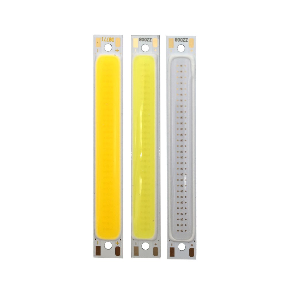 Battery Powered 1W 3W COB Bulb Kit 3.7V LED Light Source 60mm 2.36in Strip Bar LED Chip for Work Lamp Bike Boat Car Lights