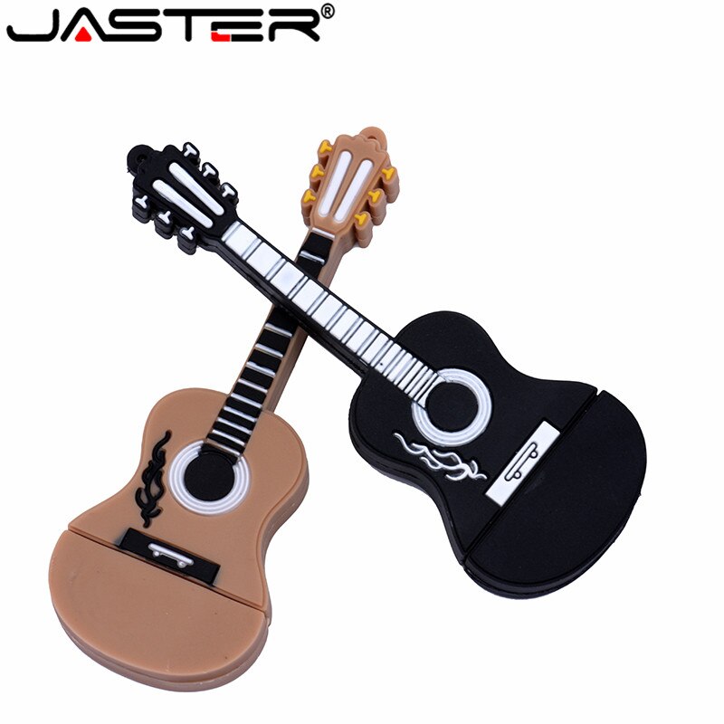 Jaster guitarra de plástico usb pen drive instrumento musical vara de memória elétrica guitar polegar drive 64gb 16gb 100% capacidade real