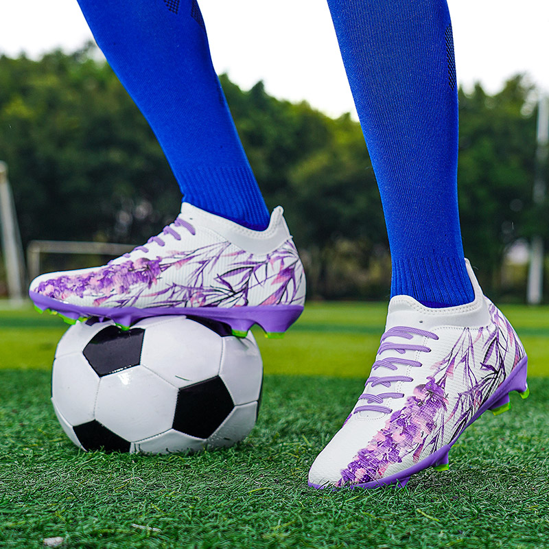 Mannen Voetbalschoenen Schoenplaten Gras Training Turf Antislip Voetbalveld Laarzen Unisex Topkwaliteit Professionele Match Sneaker Society