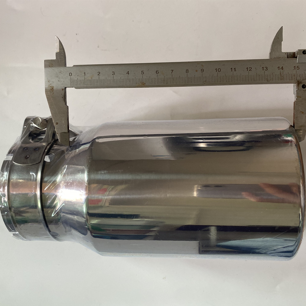 3 Inch Inlet Exhaust Tip 3" Inlet 4" Outlet 20cm Overall Length Stainless Steel Diesel 76mm Exhaust Tail Tip 3 inch muffler