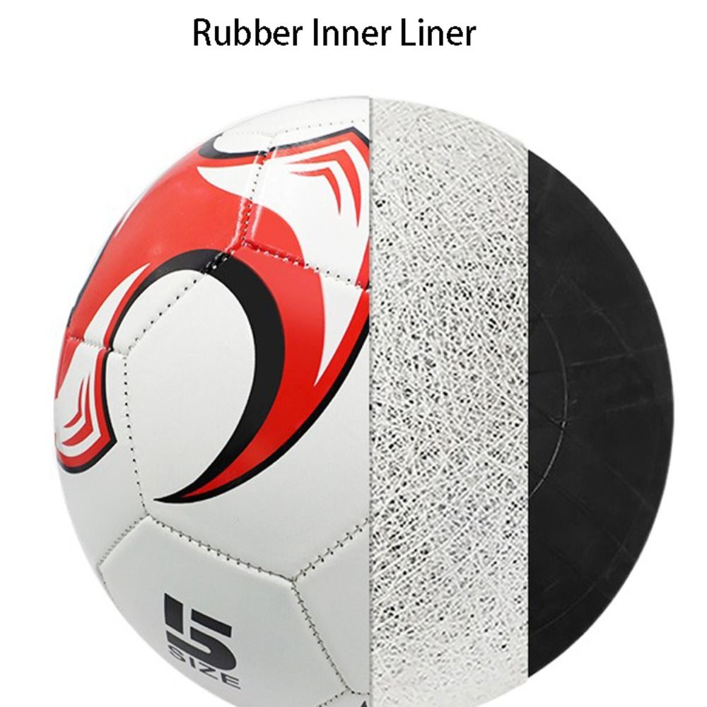 Football Training Ball PVC Machine Sewing Rubber Inner Liner Nylon Yarn Wear-resistant Durable Sports Products