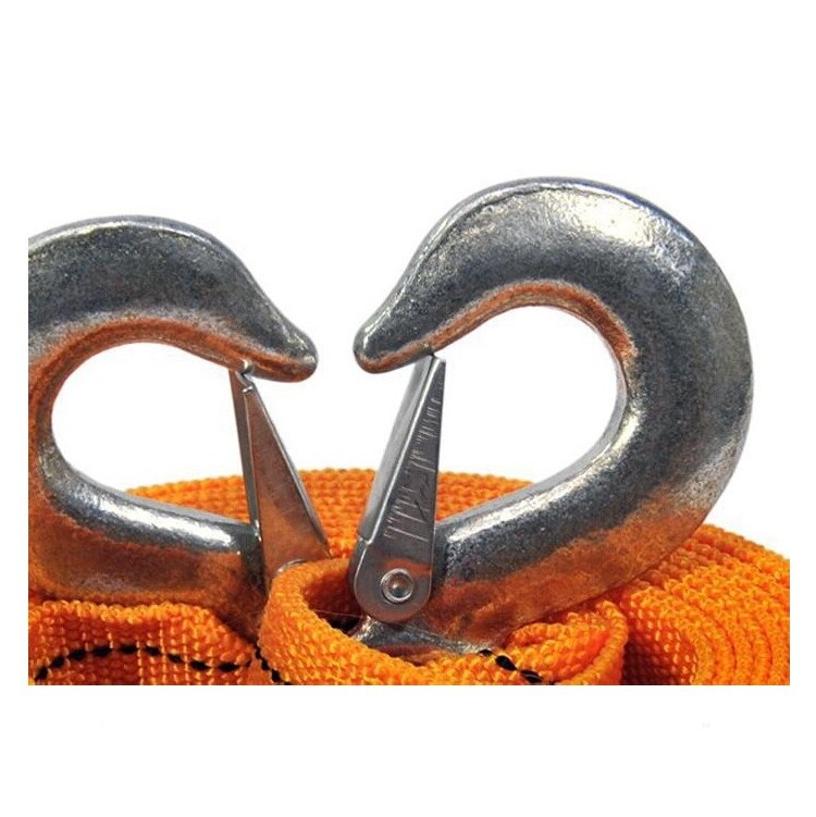 Car Tow Rope Strap Nylon 3M 3Tons Heavy Duty Self-Rescue Strap Belt Trailer High Strength Strong Hook Towing Cable for All Cars