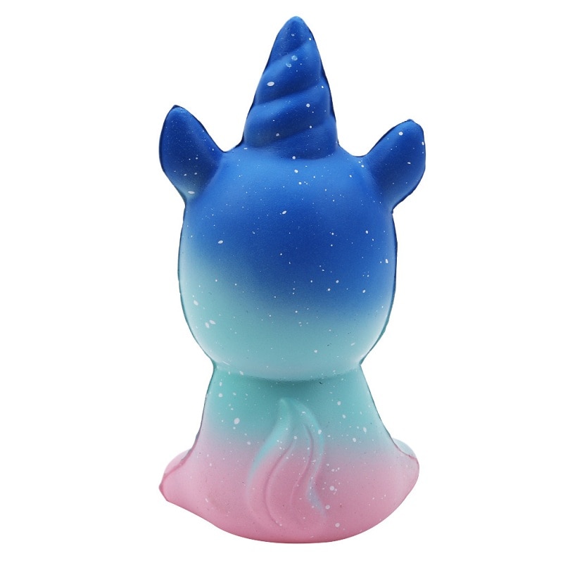unicornio encantador Squishy simulación de poliuretano pan lento Rising perfumado suave apretar el alivio del estrés para chico de Navidad