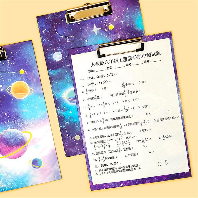 sternenklar Himmel A4 Zwischenablage Ordner Einreichung Produkte Schreiben Documen Lagerung Hinweis Papier Clip Bord Schreibwaren Papier Ordner Pad
