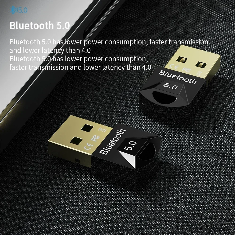 STONEGO Bluetooth 5.0 USB Dongle Adaptador para PC Computador Sem Fio Mouse Alto-falante Bluetooth Receptor de Áudio Transmissor aptX