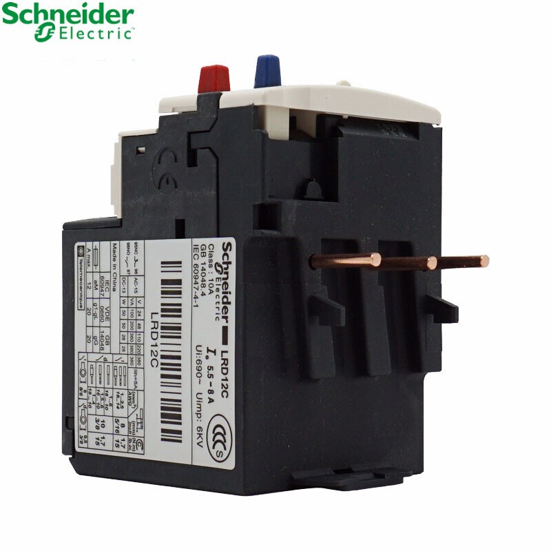 Schneider Electric LRD12C Contactor LR-D12C 5.5-8A LC1D Contactor Thermal Overload Relay Brand Original Export