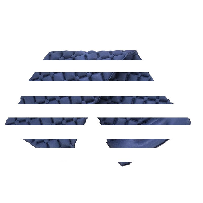 190*56cm Inflatable Outdoor Mattress: Navy Blue